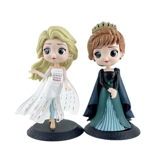 โมเดลฟิกเกอร์ PVC รูปเจ้าหญิงดิสนีย์ Frozen Elsa Anna Harleen Quinzel Clown Girl Q Version ขนาด 15 ซม. เหมาะกับของขวัญ ของเล่นสําหรับเด็ก