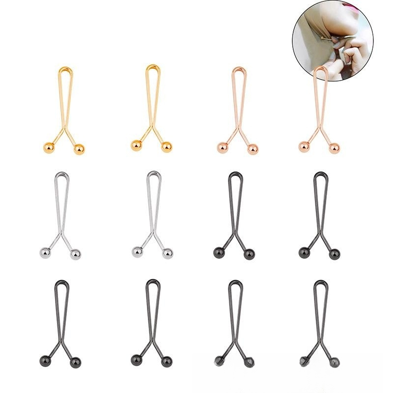 6 ชิ้น ฮิญาบ หมุด สําหรับผู้หญิง มุสลิม คาร์ฟ คลิป คริสตัล พลอยเทียม เข็มกลัด Pins
