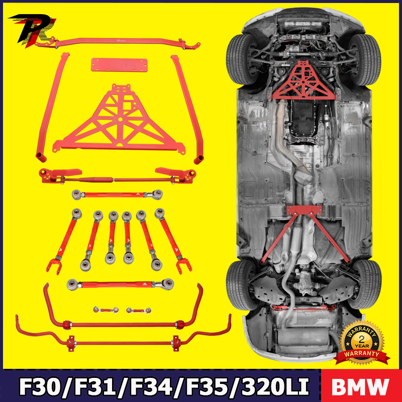 ก้านอลูมิเนียมอัลลอยด์ กันกระแทก สําหรับ BMW F30 F31 F34 F35 320LI 2012-2019 3 Series F20 F21 F22 F23 F32/F33/F36 Strut Brace Balance Bar Set Chassis Performance