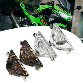 ไฟแสดงสถานะ LED ติดพวงมาลัยหน้ารถจักรยานยนต์ สําหรับ KAWASAKI NINJA400 300 1000