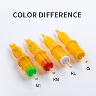 Shehave 20Pcs ตลับเข็มสักพรีเมี่ยม M1 RM Tattoo Needle Cartridges