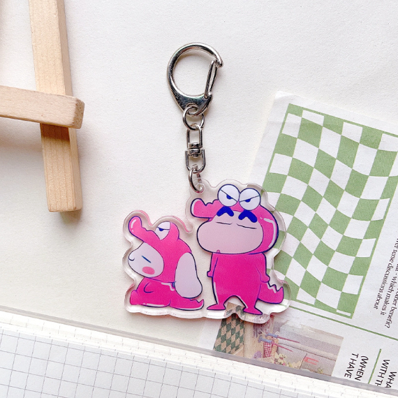 พวงกุญแจอะคริลิค จี้การ์ตูนชินจังซานริโอ้น่ารัก แบบสร้างสรรค์