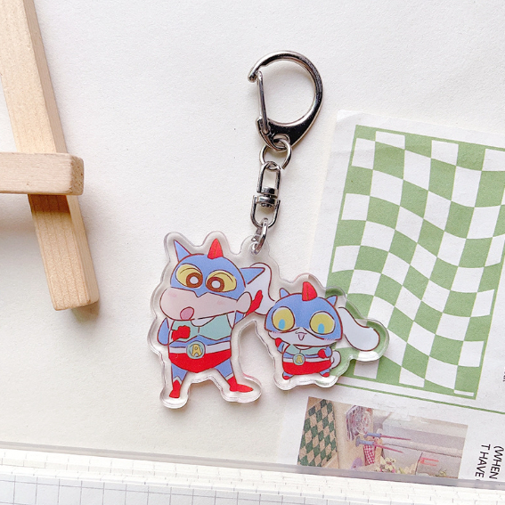 พวงกุญแจอะคริลิค จี้การ์ตูนชินจังซานริโอ้น่ารัก แบบสร้างสรรค์