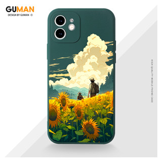 GUMAN เคสไอโฟน เคสซิลิโคนนุ่มกันกระแทกการ์ตูนน่ารักตลก เคสโทรศัพท์ Compatible for iPhone 15 14 13 12 11 Pro Max SE 2020 X XR XS 8 7 6 6S Plus พลัส XYM2349