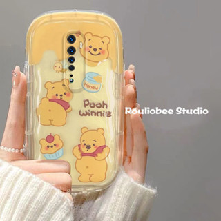 เคสโทรศัพท์มือถือ แบบนิ่ม ลายหมีน่ารัก กันกระแทก สําหรับ OPPO Reno2F Reno2Z Reno2