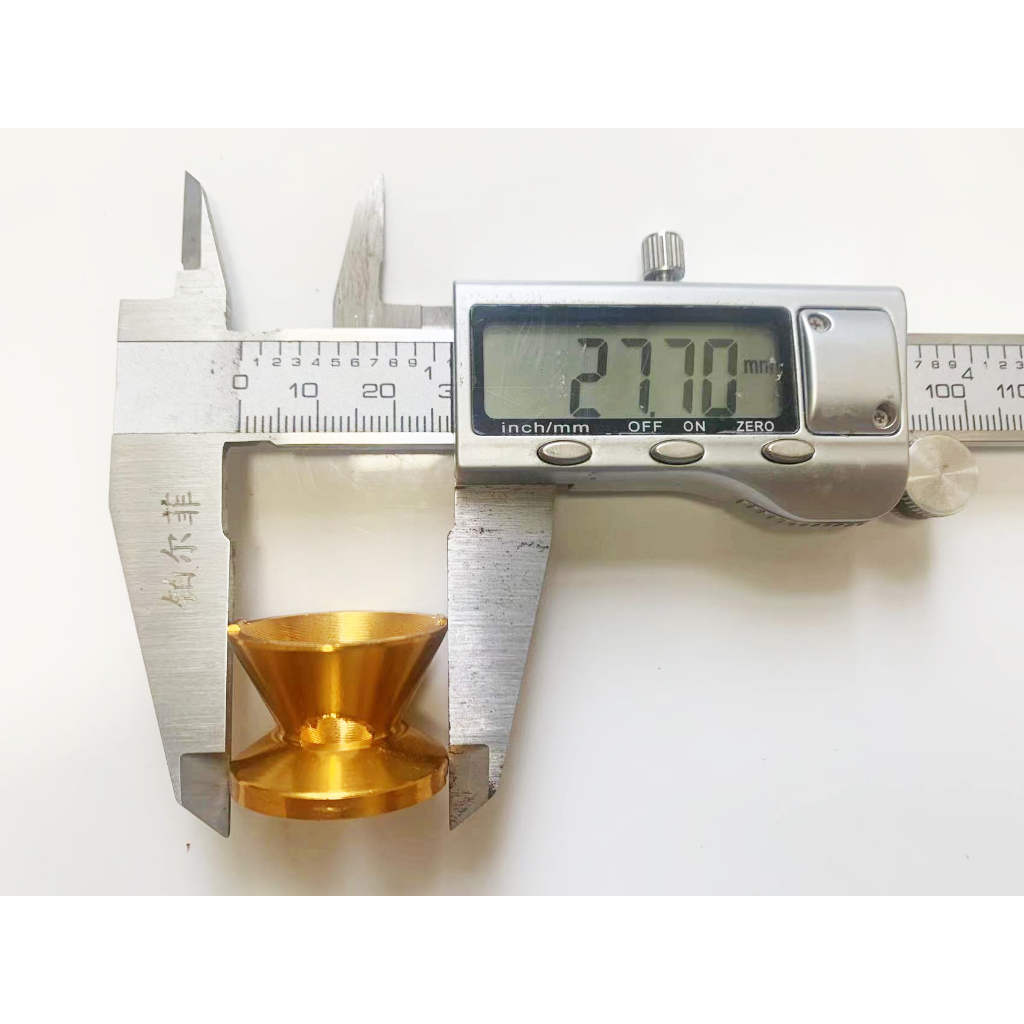 Shanbao 6WX-1 กรองน้ํามันเชื้อเพลิงรถยนต์อลูมิเนียมสีเหลือง 6061-T6 ถ้วยกรองสั้น