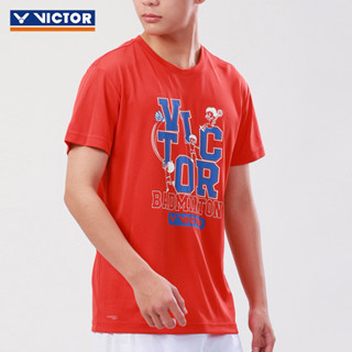 Victor เสื้อยืดคอกลม แขนสั้น พิมพ์ลายปิงปอง แห้งเร็ว สําหรับผู้ชาย และผู้หญิง 2023