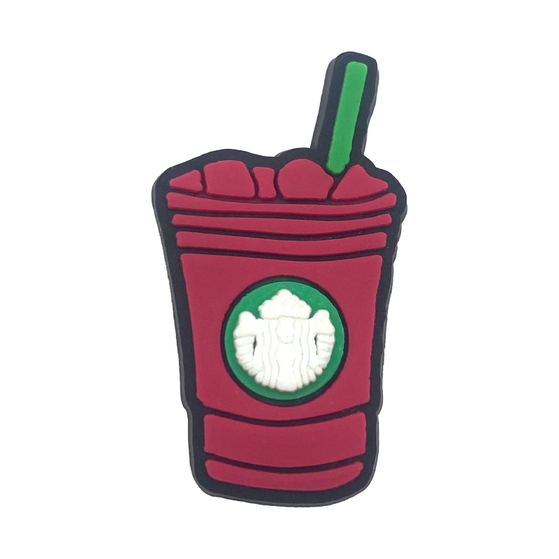 ขายร้อน Jibbit Bubble Tea Series อุปกรณ์รองเท้าน่ารัก PVC Charms