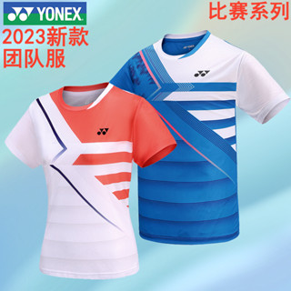 New Yonex ชุดกีฬา เสื้อเทนนิส แขนสั้น ซับเหงื่อ แห้งเร็ว ใส่สบาย สําหรับผู้ชาย และผู้หญิง 2023