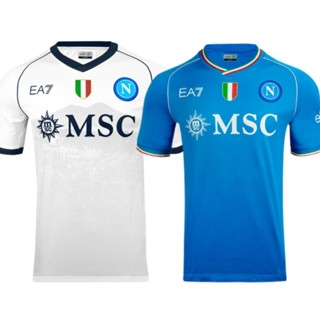เสื้อเชิ้ต ลายทีมชาติฟุตบอล Napoli 2023-24SSC ชุดเหย้า สําหรับผู้ชาย