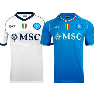 เสื้อเชิ้ต ลายทีมชาติฟุตบอล Napoli 2023-24SSC ชุดเหย้า สําหรับผู้ชาย