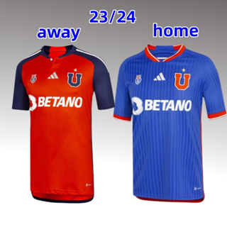 เสื้อกีฬาแขนสั้น ลายทีมชาติฟุตบอลชั้นนํา University of Chile 2023-24 ชุดเหย้า สําหรับผู้ชาย