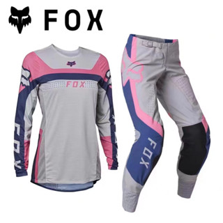 เสื้อกีฬาแขนสั้น ลายทีม Fox Flexair Ryvr LE MX 2023 สําหรับรถออฟโร้ด ATV