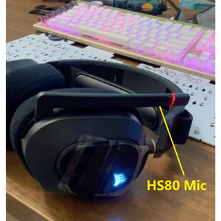 อะไหล่ไมโครโฟนหูฟัง ของแท้ สําหรับ CORSAIR HS80 HS 80 RGB Gaming Headset Mic