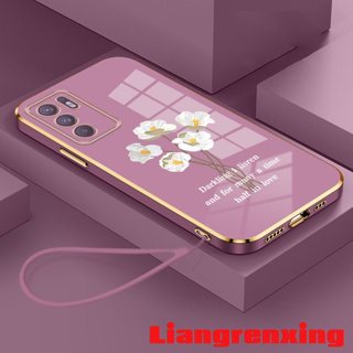 เคสซิลิโคนนิ่ม ลายดอกไม้ กันกระแทก สําหรับ oppo reno 6 4g oppo a16 oppo reno 6z 5g oppo reno6 z 5g DDBH01