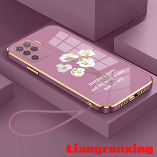 เคสซิลิโคนนิ่ม ลายดอกไม้ กันกระแทก สําหรับ OPPO A94 4G OPPO Reno 5F Reno5 F DDBH01