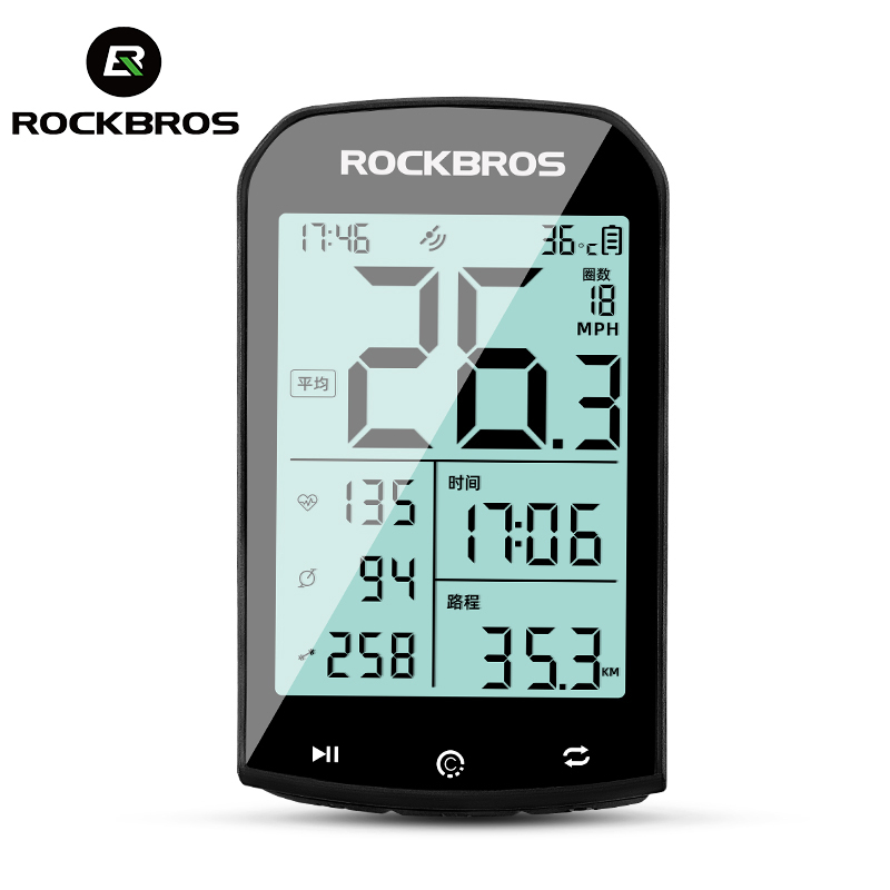 【TH Delivery】ROCKBROS M1 เครื่องวัดระยะทาง และตัวแปลงความถี่ GPS ไร้สาย สําหรับรถจักรยาน MTB