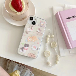 เคสโทรศัพท์มือถือ tpu นิ่ม ลายแมวอ้วนน่ารัก สําหรับ iPhone 12pro 13promax 11 14 14promax 14pro