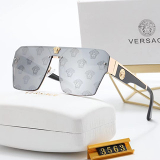 ใหม่ Versace แว่นตากันแดดแฟชั่น ทรงสี่เหลี่ยม หรูหรา เหมาะกับการขี่จักรยานกลางแจ้ง สําหรับผู้ชาย และผู้หญิง uv400