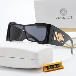 ใหม่ Versace แว่นตากันแดดแฟชั่น ทรงสี่เหลี่ยม หรูหรา เหมาะกับการขี่จักรยานกลางแจ้ง สําหรับผู้ชาย และผู้หญิง uv400