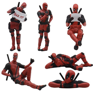 โมเดลฟิกเกอร์ อนิเมะ Deadpool ขนาดเล็ก แบบสร้างสรรค์