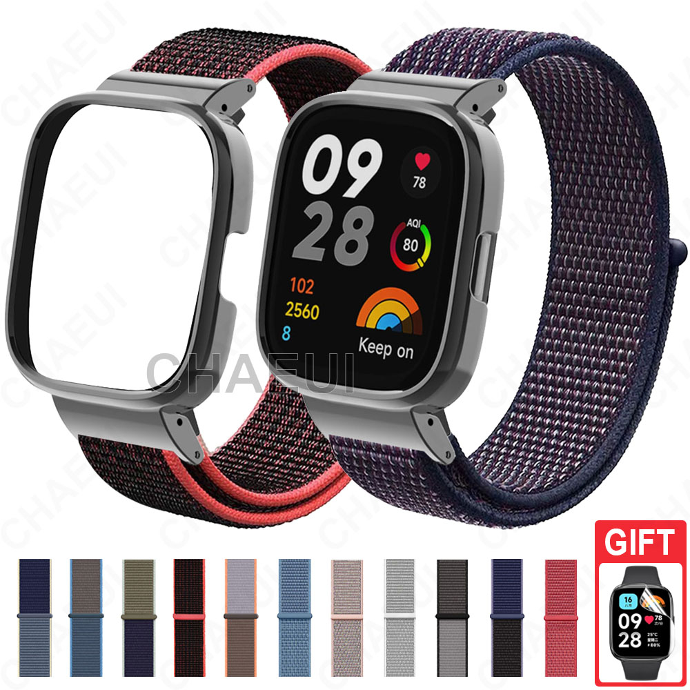 สายรัดไนลอนเปลี่ยนสร้อยข้อมืออุปกรณ์เสริมสําหรับ Redmi Watch 6 5 4 3 Active / Redmi Watch 2 Lite – โปรปัง
