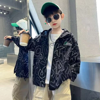 [110-170]เสื้อแจ็กเก็ต ขนาดใหญ่ แฟชั่นฤดูใบไม้ผลิ และฤดูใบไม้ร่วง สําหรับเด็กผู้ชาย