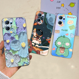 เคสโทรศัพท์มือถือ ซิลิโคนนิ่ม TPU ลายนักบินอวกาศ สําหรับ OPPO Reno7 5G Reno 7 5G CPH2371