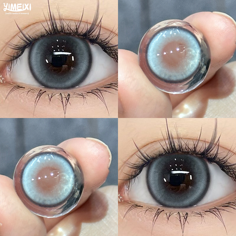 Yimeixi คอนแทคเลนส์มิ้นท์สีเทาสีเขียว 14.5 มม. Babel Contact Lens การใช้งานประจำปี 0-8.00 คอนแทคเลนส์นุ่มคุณภาพสูง 2023 คอนแทคเลนส์ใหม่