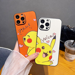 เคสโทรศัพท์มือถือ ลายการ์ตูนปิกาจู โปเกม่อนน่ารัก สําหรับ เคส iPhone 14 pro max 11 12 pro 13 pro max case