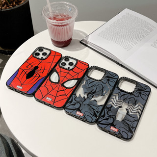 เคสโทรศัพท์มือถืออะคริลิค แบบแม่เหล็ก ลาย Marvel Spider Man สําหรับ iphone 11 12 13 14 pro promax