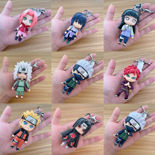 พวงกุญแจ PVC รูปฟิกเกอร์อนิเมะนารูโตะ Sasuke Kakashi Itachi Jiraiya 9 ซม. 8 แบบ