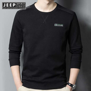 JEEP SPIRIT 1941 ESTD เสื้อกันหนาว คอกลม สําหรับผู้ชาย