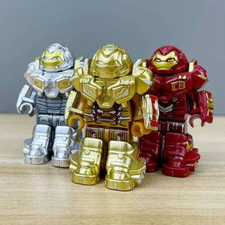 บล็อกฟิกเกอร์ HULkbuster Golden Siver Red Blind Bag ของเล่นสําหรับเด็ก