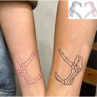 Gesture of love tattoo รอยสักชั่วคราว สําหรับคู่รัก