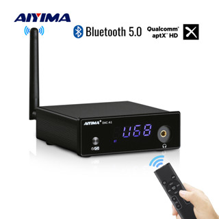 Aiyima เครื่องขยายเสียงหูฟัง ES9018Q2M บลูทูธ 5.0 USB DAC APTX-HD Linux DAC-A1