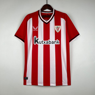 เสื้อกีฬาแขนสั้น ลายทีมชาติฟุตบอล Athletic Club 2023-24 ชุดเหย้า