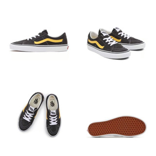 Vans Sk8 Low Practical รองเท้าผ้าใบลําลอง สีดํา สีเหลือง สําหรับผู้ชาย ผู้หญิง VN0A4UUKB61