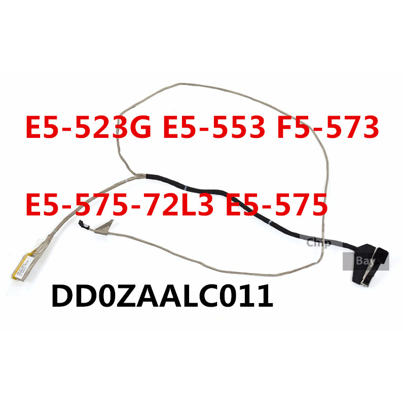 ใหม่สําหรับ acer Aspire E15 E5-576G TMP-259 E5-523 E5-523G E5-553 F5-573 E5-575 led lcd lvds สาย DD0