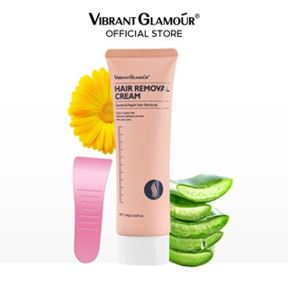 VIBRANT GLAMOUR FDA ครีมกำจัดขนอย่างรวดเร็ว Unisex ครีมกำจัดขนที่ไม่เจ็บปวดขารักแร้ส่วนตัวกำจัดขนอย่างรวดเร็วควบคุมการเจริญเติบโตของเส้นผมผ่อนคลายซ่อมแซมดูแลผิว 100g