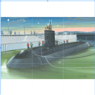 Hobbyboss 83513 ชุดโมเดลพลาสติก 1/350 USS Virginia SSN-774