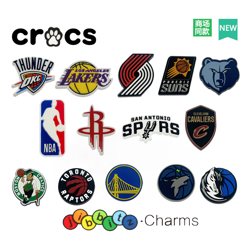 2023- NBA จระเข้ Gibbitz glamour รองเท้า ดอกไม้ หัวเข็มขัดตกแต่ง