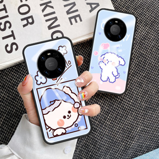 เคสโทรศัพท์มือถือกระจกนิรภัย TPU แบบนิ่ม ขอบแข็ง กันกระแทก สําหรับ Huawei Mate 40 pro Mate 40 pro เคส