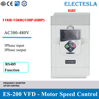 มอเตอร์ไดรฟ์ควบคุมความเร็ว 15hp 20hp VFD 3 เฟส AC 380V 7.5KW 11KW AC