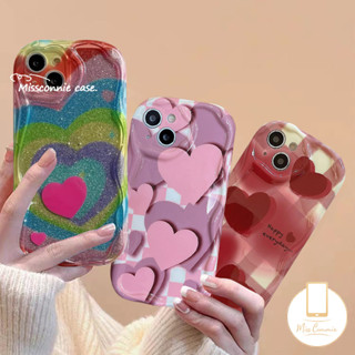 เคสโทรศัพท์มือถือ Tpu นิ่ม ขอบโค้ง ลายหัวใจ 3D แวววาว สําหรับ Redmi Note 9 10 10S 8 11 11s 10Pro Max Redmi 9A 10A 9 9T A2 A1 10C 10 9C NFC POCO M3