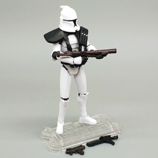 ของเล่นฟิกเกอร์ Star Wars Clone Trooper Death Black Soldier ขนาด 3.75 นิ้ว สําหรับสะสม