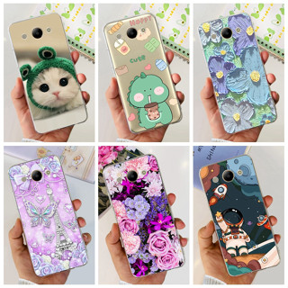 เคสโทรศัพท์มือถือ ซิลิโคนนุ่ม TPU ลายไดโนเสาร์ แมวน่ารัก สําหรับ Huawei Y3 (2017) Y3 (2018) CRO-L02 CRO-L22 CAG-L23 CAG-L03