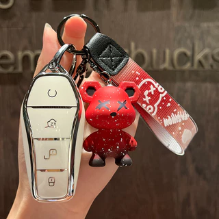 Byd key case byd atto3 dolphin E2 selicion 07 shark key case atto3 พวงกุญแจน่ารัก key case byd cover