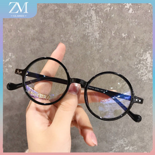 【Tiger Glasses】แว่นตากรอบเล็ก แว่นอ่านหนังสือ แว่นตากรอบกลม แว่นตาแฟชั่น แว่นตาน้ําหนักเบา ป้องกันแสงสีฟ้า 072