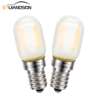 Ruiandsion หลอดไฟ LED 220V 1W E12 E14 สีขาวอบอุ่น สไตล์วินเทจ สําหรับโคมไฟระย้า T22